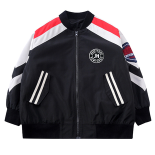 男童外套春秋款2026新款儿童春装洋气休闲夹克中大童时尚棒球服潮