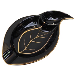 包邮轻奢陶瓷两用烟盅烟斗架专用烟灰缸客厅办公KTV个性摆件礼物