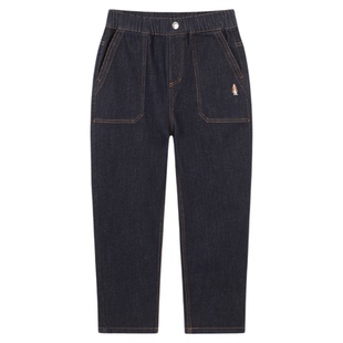 暇步士童装男童牛仔裤中大童休闲裤春夏新品儿童直筒长裤