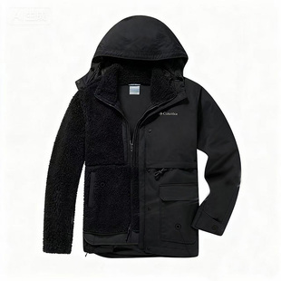 哥伦比亚25秋冬户外女款银点抓绒内胆三合一冲锋衣防水外套WR3825