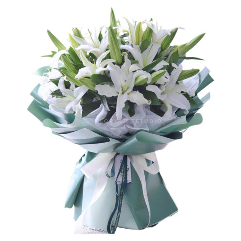 百合花康乃馨生日全国同城配送