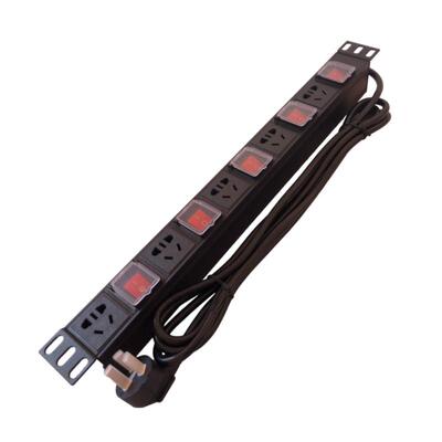 科海pdu机柜插座10A16A独立开关鱼缸桌面分控排插工业接线板定制