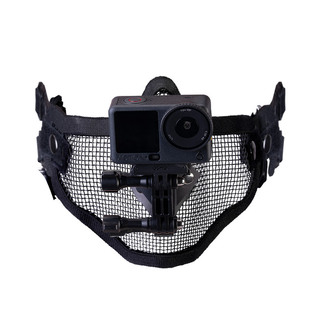 口罩运动相机支架适用大疆action6骑行配件第一视觉口罩支架口罩防闷支架口罩支架运动相机大疆口罩GoPro支架