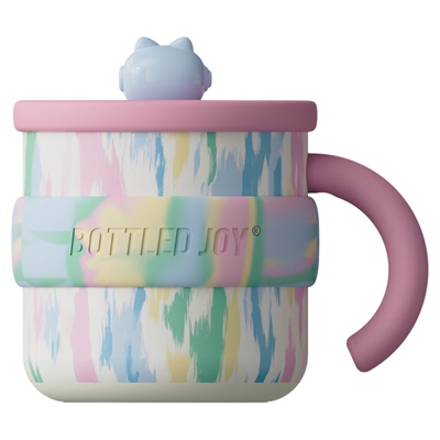 王一博同款爱绘深蓝假日保温杯