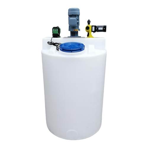 全自动PE加药装置塑料桶带搅拌机计量泵PACPAM装置耐酸碱腐蚀储罐