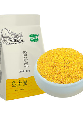 鲜农子东北黄小米500g小包装小米粥粗粮粥当季新粮小黄米