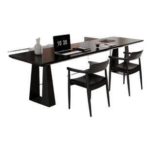 沙发后长条桌实木办公桌家用客厅大长书桌书房书法桌双人大板桌