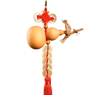 葫芦五帝钱挂件天然开口解决门对门卧室厕所客厅门口家居汽车摆件