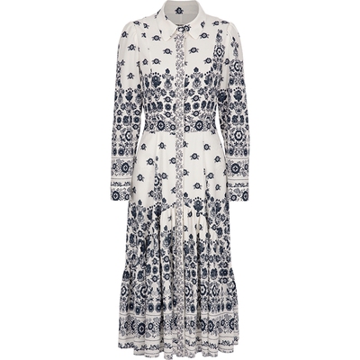 BORAAKSU泡泡袖印花连衣裙