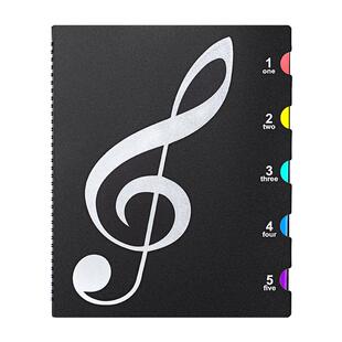 乐谱夹活页收纳册乐谱册a4a3收纳文件夹透明插页册合唱团专用谱夹乐谱夹子谱夹展开式音乐本夹鼓谱架琴谱夹册