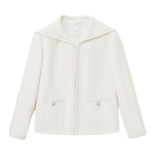 OVV Outlet 【经典粗花呢】秋冬新款女意大利进口海军风夹克外套