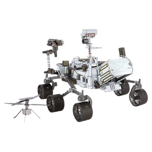 航天金属拼装模型毅力号火星车探测器3D手工diy积木玩具火箭摆件