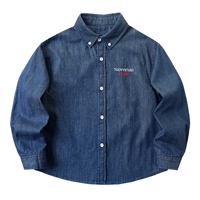 春季新款男童纯棉牛仔衬衫外套