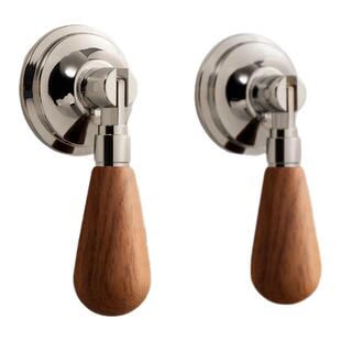 法式亮银轻奢柜门把手衣柜门抽屉中古风胡桃木新中式吊坠小拉手