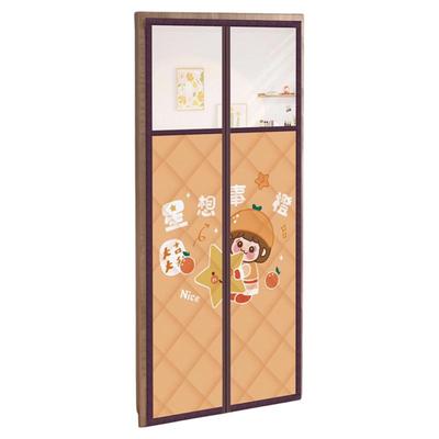 透明可视加厚保暖棉门帘磁吸防寒