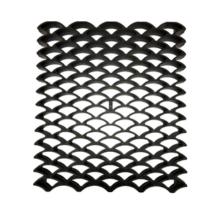 镂空塑料花窗围墙隔断瓦鱼鳞瓦仿古装饰树脂瓦复古窗花背景墙造型