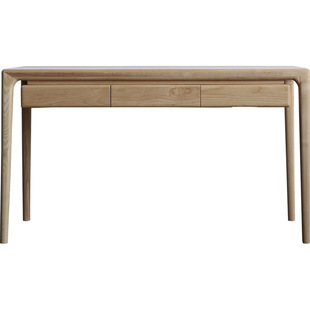 白蜡木实木书桌清木堂日式现代简约书房卧室原木电脑桌书台写字桌