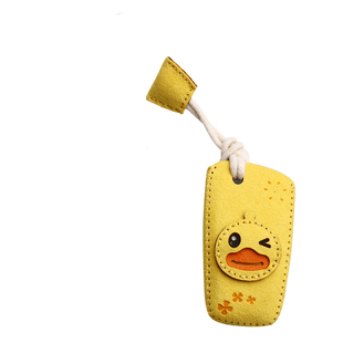 小黄鸭翻毛皮适用宝马7x1x3x4x5x6车钥匙包525刀锋530车钥匙包套