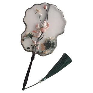 团扇舞蹈道具相思遥夏辉同款古风刺绣扇子中国风古典舞跳舞表演出