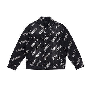 VETEMENTS春季新款情侣潮流上衣男女宽松牛仔夹克外套63116001