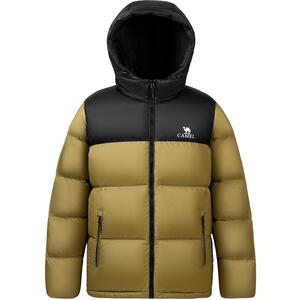 骆驼男装火山羽绒服男冬季情侣款加厚面包服户外防泼水防寒外套
