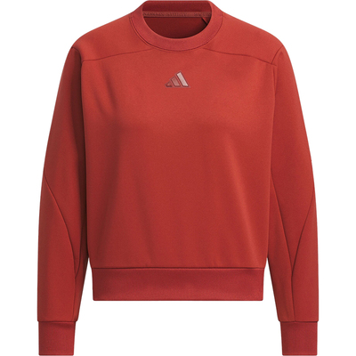Adidas/阿迪达斯官方正品秋冬新款女士时尚圆领短裤卫衣JM8763
