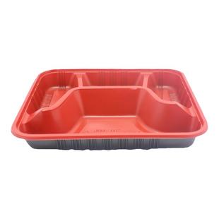 四格餐盒一次性饭盒打包盒食品级盒饭打包盒商用快餐盒分格餐盘