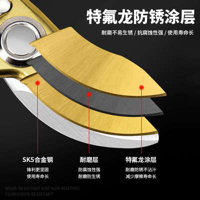 果树枝剪刀园艺修剪树枝园林SK5钢省力修花艺剪刀修枝剪粗枝剪子