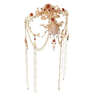 清月鹿鸣原创【丹砂颜】西域圣女异域风头饰大漠公主头冠额饰一体