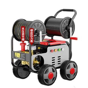 黑猫驰骋业通下水道疏通机高压污水管道电动水老鼠高压水枪清洗机