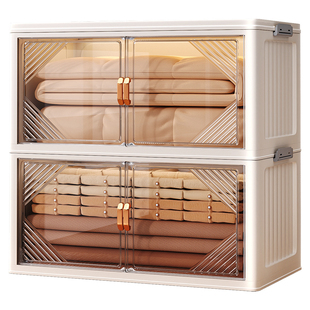 佳帮手衣服收纳柜可折叠双开门收纳柜卧室衣物收纳柜大容量收纳柜