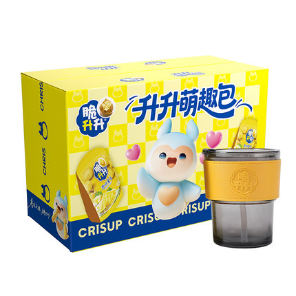 【送升升杯】脆升升零食礼盒升升萌趣包薯条薯片组合278g儿童送礼