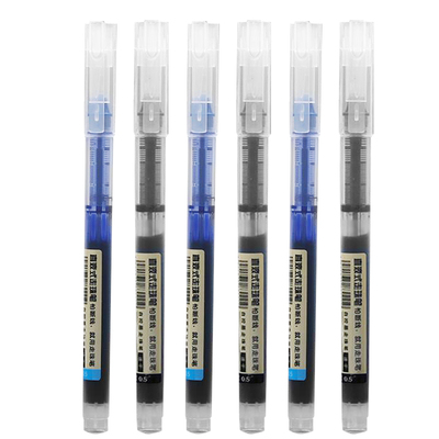 速干直液式走珠笔中性笔黑笔红笔黑色水笔全针管水性直液笔大容量巨能写学生专用刷题考试办公签字笔蓝笔顺滑