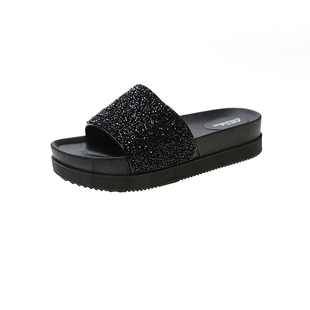 凉拖鞋女外穿2026新款夏季时尚女士水钻厚底松糕鞋ins潮网红爆款