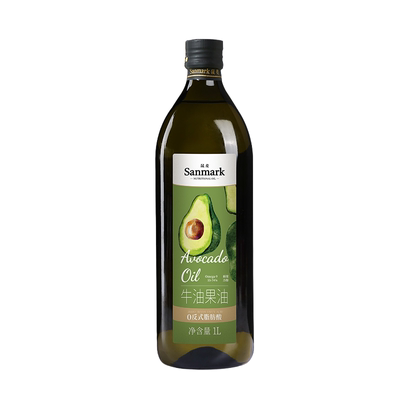 晟麦有机牛油果油0反式脂肪酸1L进口低温冷榨官方正品热炒食用油