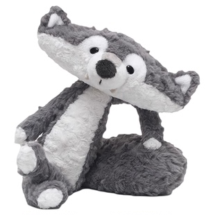 HERBERRY德瓦灰狼毛绒玩具女神节公仔玩偶娃娃送女友生日礼物