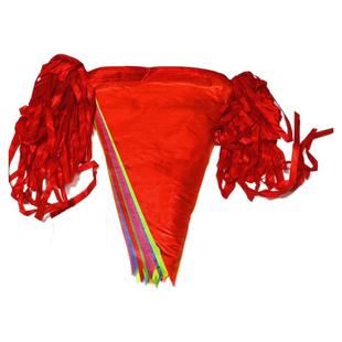 小彩旗三角串旗批发小彩旗装饰婚礼婚庆公司开业彩条旗三角旗工地警戒户外小旗子五彩旗 布置场景装扮喜庆旗