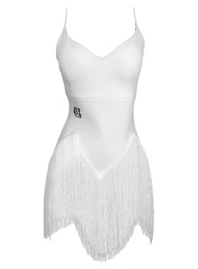 美辰拉丁舞服吊带流苏连衣裙女款