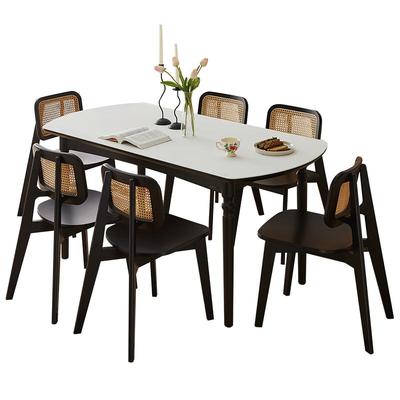 全友家居复古风餐桌椅