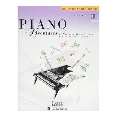 3B级视奏 菲伯尔钢琴基础教程 英文原版 Piano Adventures: Level 3B: Sightreading Book