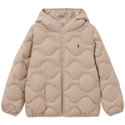 POLOWALK童装男童羽绒服2025新品简约连帽男童鸭绒保暖外套羽绒服