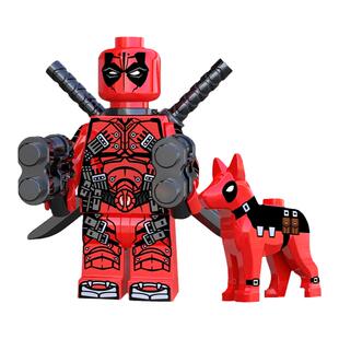 XP220死侍漫威X战警deadpool第三方儿童益智人仔拼装积木玩具