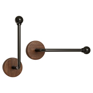 墙上门帘挂扣中古风窗帘固定挂钩多功能免打孔挂架窗纱收拢固定器