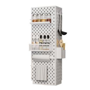 燃气管道遮挡洞洞板定制包管热水器L形U形表箱遮丑置物架装饰罩