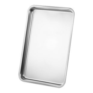 304不锈钢托盘方盘长方形盘子商用平盘食堂盛菜盘蒸箱60*40蒸饭盘