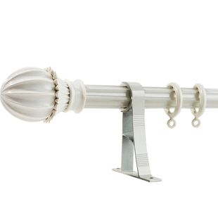 加厚铝合金罗马杆静音顺滑窗帘杆单杆双杆窗帘轨道杆子支架送配件