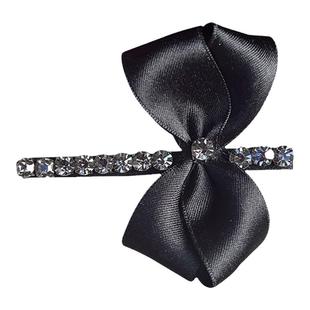 《小步舞曲》法式复古蝴蝶结锆石发夹刘海bb夹少女侧边发卡百搭