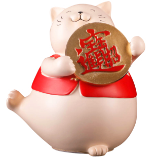 招财猫新年摆件家居装饰品创意客厅新房乔迁开业开店新婚结婚礼物
