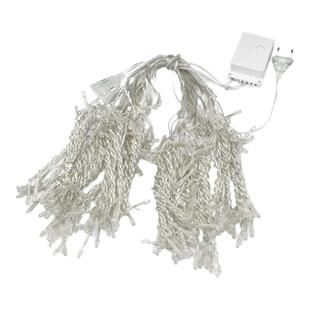 LED窗帘圣诞灯串瀑布满天星冰条灯装饰户外阳台主播背景布置卧室