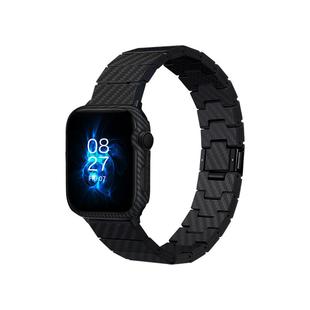 PITAKA适用苹果手表iwatch 11表带新款碳纤维applewatch Ultra3/2/S11/10/9凯夫拉磁吸回环运动腕带高级感男